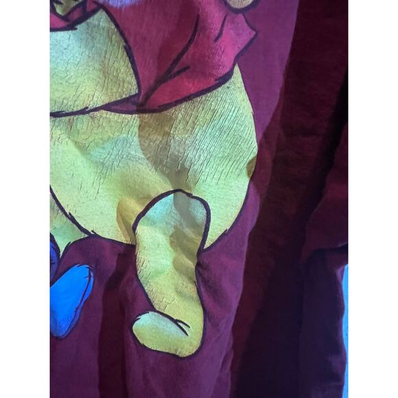 Vintage Disney Winnie the Pooh & Friends Tshirt short sleeve Women's 2X Red READ - Picture 5 of 14